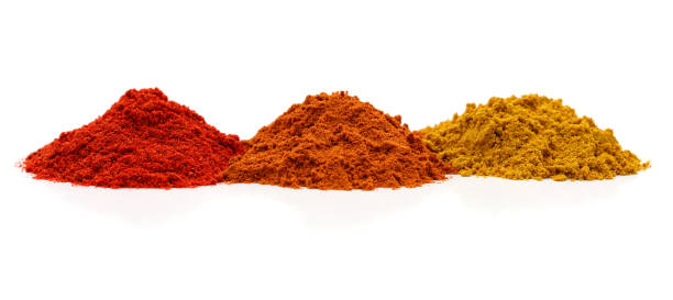 istock Three piles of spices. 1204585983