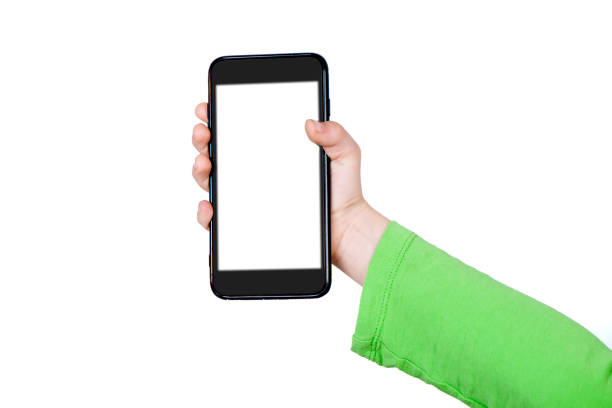 istock Child Hand Holding Smartphone 1204587249