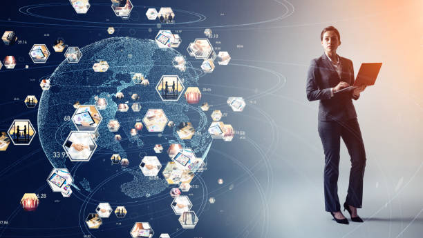 istock Global communication network concept. Worldwide business. 1204589874