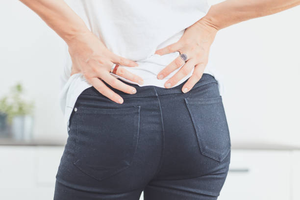 istock Hip, back and spinal problems in adult ages. 1204593568