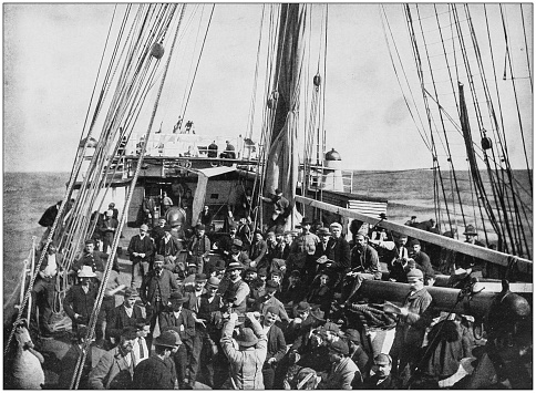 Antique photograph of the British Empire: Leaving for South Africa