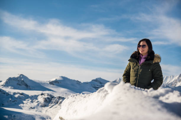 istock Tourist in alps 1204597318