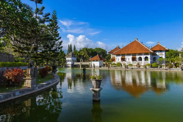 Photo of Water Palace Taman Ujung in Bali Island Indonesia