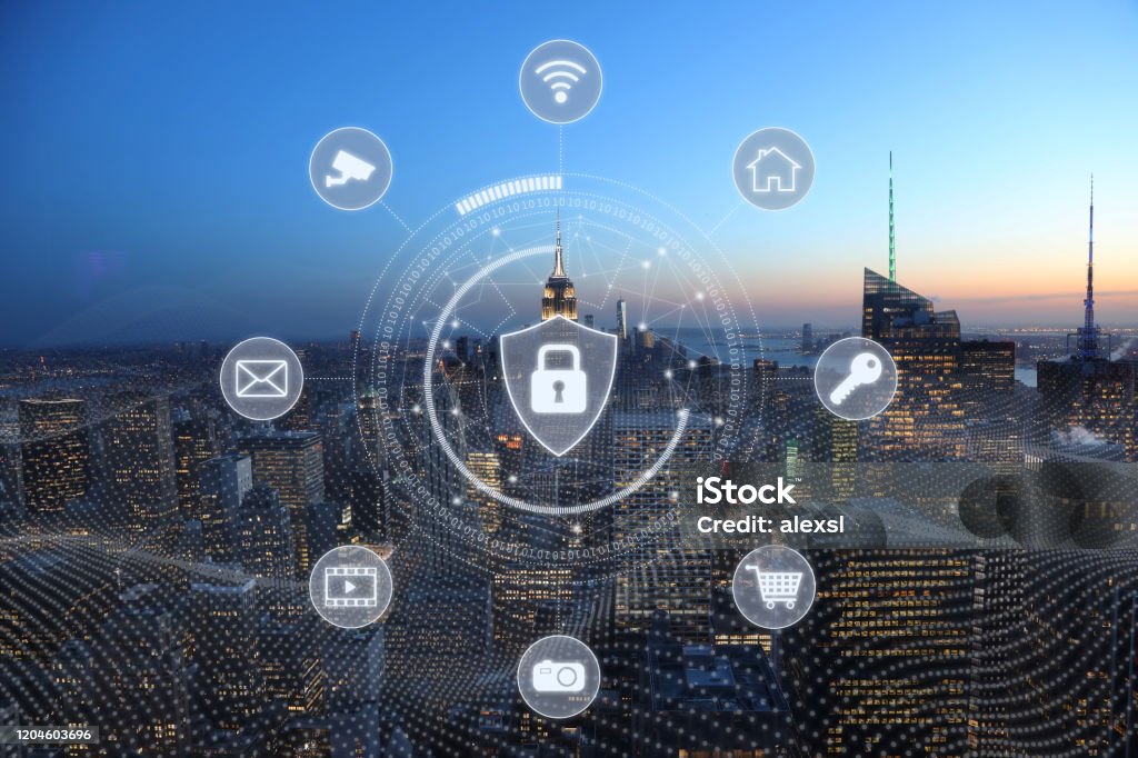 Data Security Computer Network Computer Network Security Cyber Connection Safety Big Data Protection ...