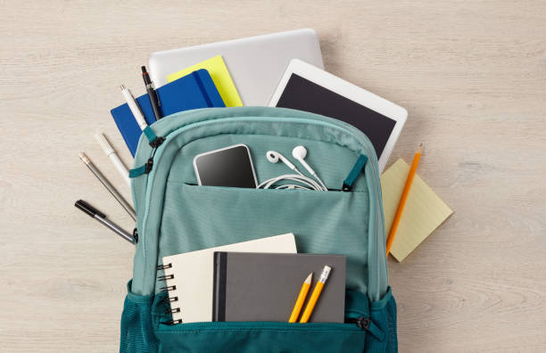 istock Bag and office supplies 1204612868