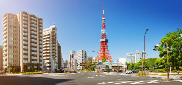 istock panoramic view to the Tokyo tower, Japan 1204616494
