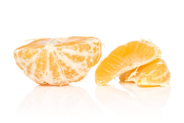istock Fresh orange mandarin isolated on white 1204617278