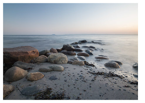 A photo taken from Helsingborg, south Sweden. By the beach.