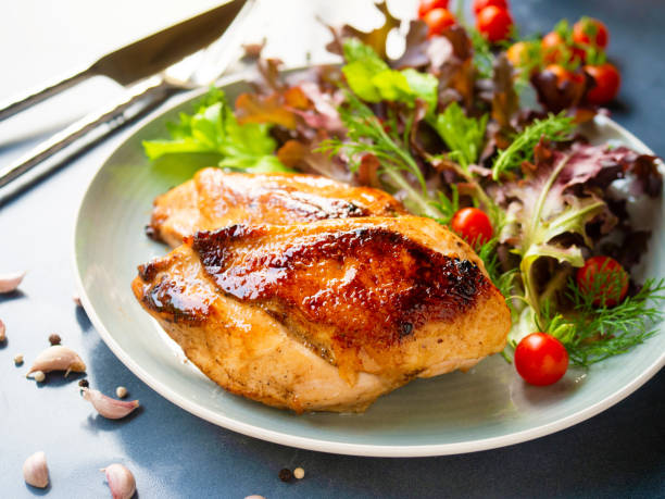 Grilled chicken breast steak.