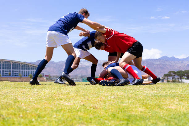 istock Rugby players in a match 1204618305