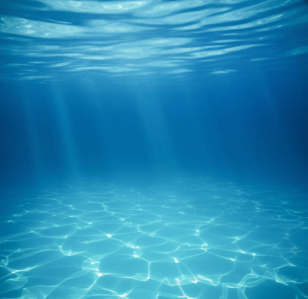 unterwasser leereschwimmbad hintergrund - unterer teil stock-fotos und bilder