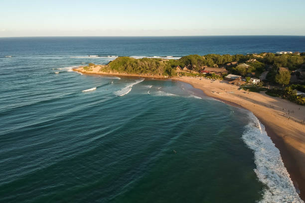 istock drone shot of a beach with native residents 1204623891
