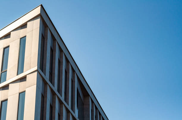 istock Modern office building on a sunny day 1204624810
