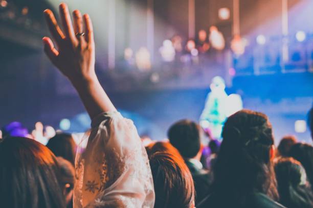 istock Night Outdoor Music Festivals 1204625283