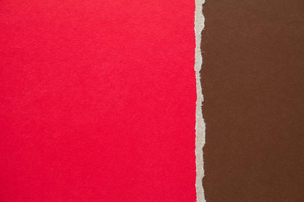 istock Red and brown torn cardboard paper texture background. Can be used for text message. 1204628643