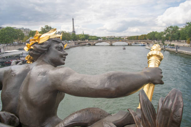 istock Statues on Pont Alexandre III at Seine, Paris 1204630999