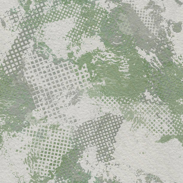 textura perfeita de gesso estêncil da parede, padrão em fundo grunge, ilustração 3d - relief design plaster texture - fotografias e filmes do acervo