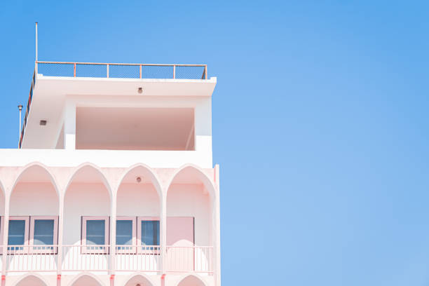 istock buliding with clear blue skies in the background. 1204634275