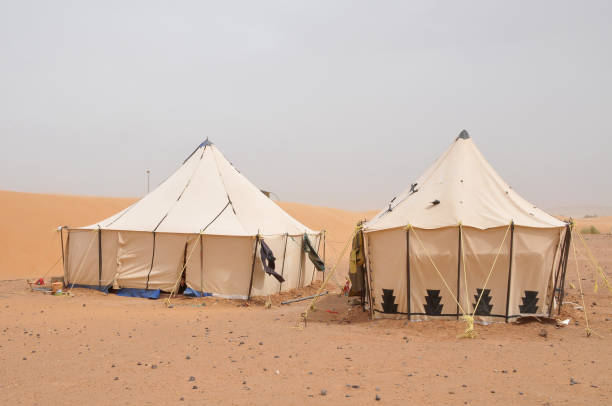 istock Bedouin jaimas in the desert 1204636388