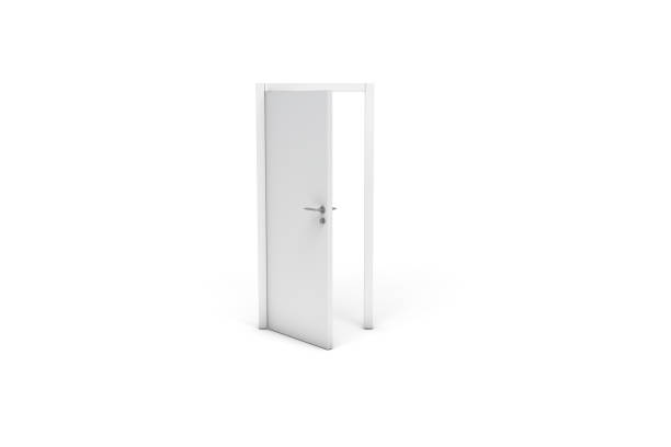 istock 3D Rendering of Wooden Door 1204636533