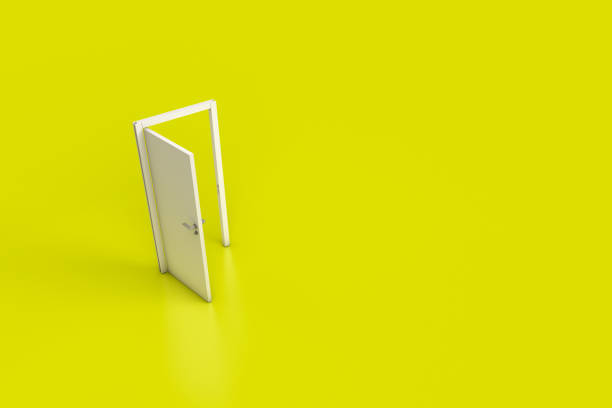 istock 3D Rendering of Wooden Door 1204637809