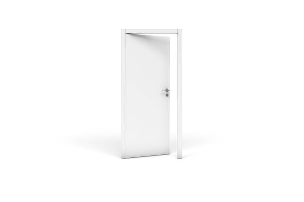 istock 3D Rendering of Wooden Door 1204637940