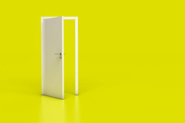 istock 3D Rendering of Wooden Door 1204638237