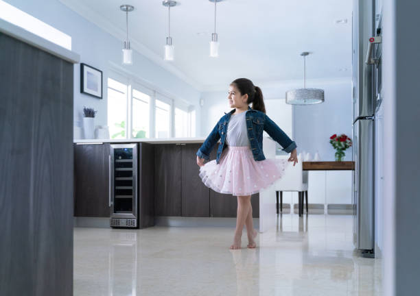 istock Little hispanic ballerina 1204649258
