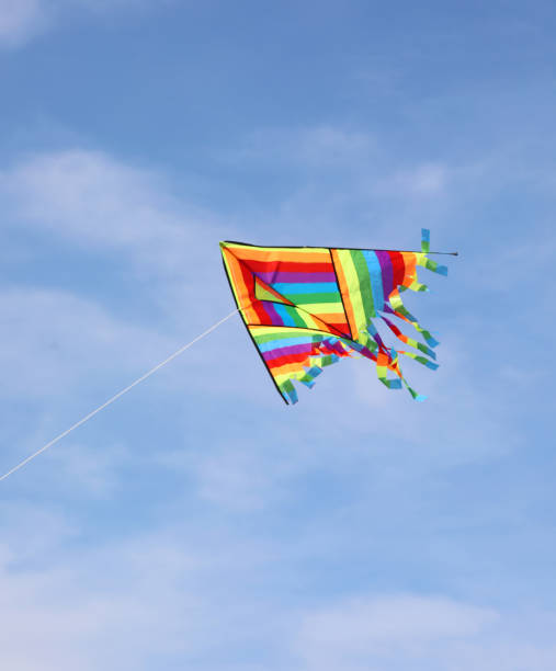 istock big kite with many colors on the blue sky 1204650546