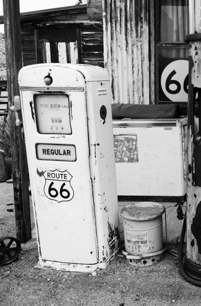 istock Abandoned Gas Station on Route 66, Arizona. 1204654516