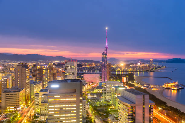 istock Fukuoka, Japan Skyline and Tower 1204659118