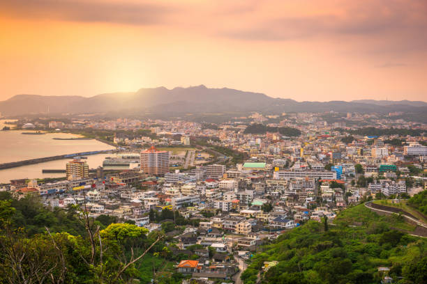 istock Nago, Okinawa, Japan Skyline 1204663333