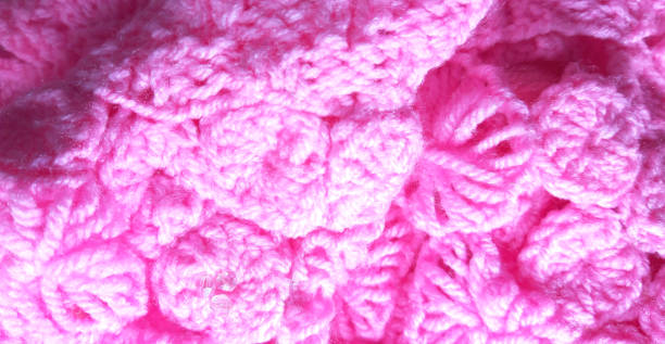 istock Hot pink color knitted photo delicate texture, background. Fashion pattern modern, backdrop surface empty 1204664503