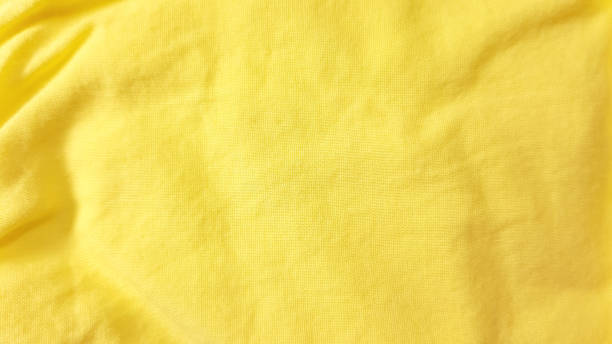 istock Yellow fabric texture, fiber photo background. Fashion pattern modern, backdrop surface strip empty color 1204664793