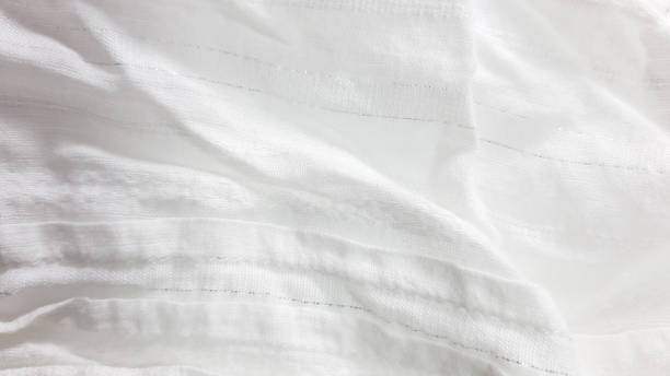 istock White fabric texture, fiber photo background. Fashion pattern modern, backdrop surface empty color 1204664869