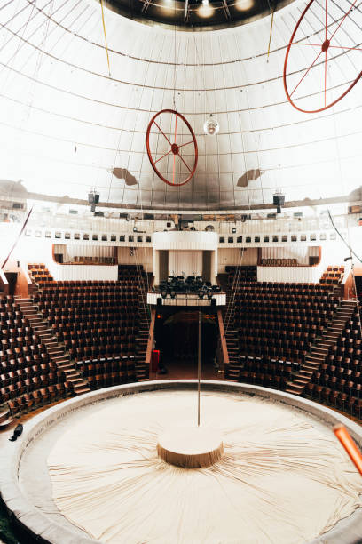 istock Circus arena with amphitheater and stage equipment 1204665264