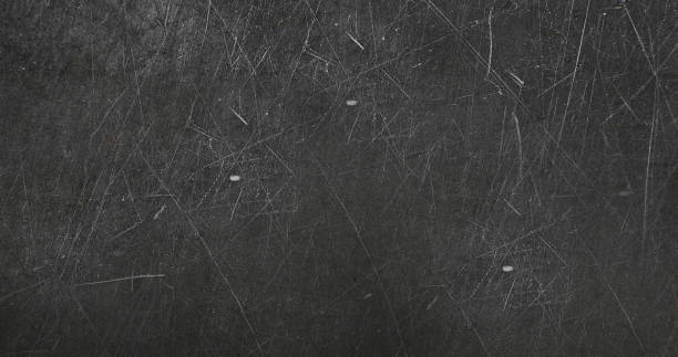istock Matte gray metal surface is spoiled and scratched .Texture or background 1204665282