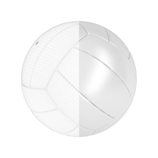 istock 3D model of volleyball ball 1204666850