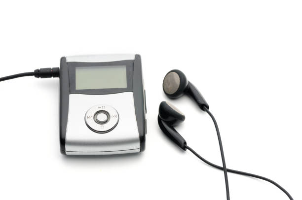 istock Vintage digital music player on a white background 1204679364