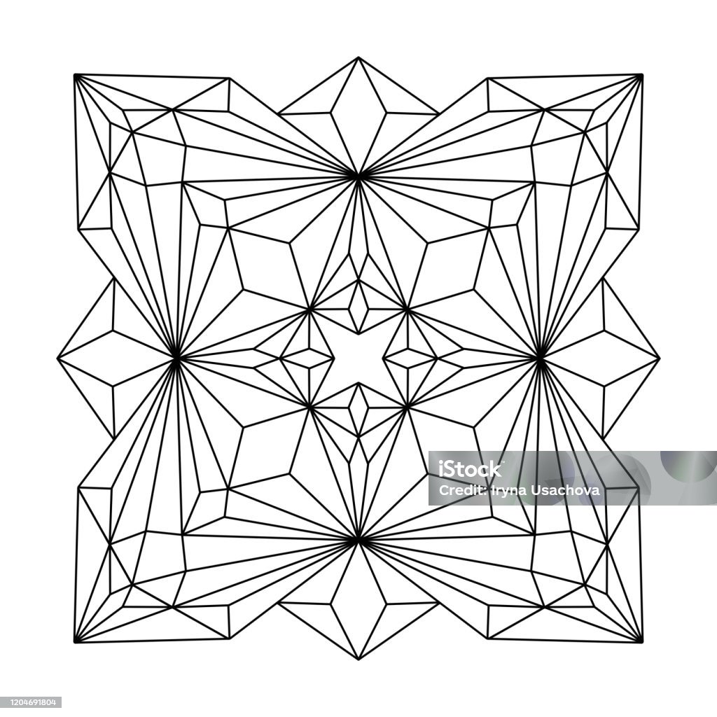 Mandala Dễ Dàng Với Hình Tam Giác Hình minh họa Sẵn có - Tải xuống ...