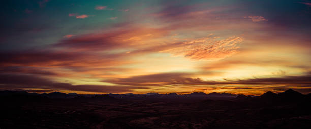 istock Panoramic image of a sunset over the Sonoran 1204693253