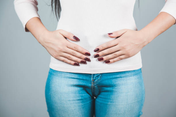 istock Woman with menstrual pain 1204703507