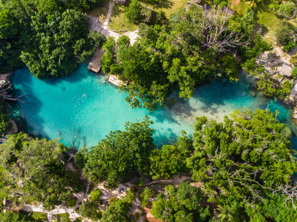 istock The Blue Lagoon from drone, Port Vila, Efate, Vanuatu 1204705551