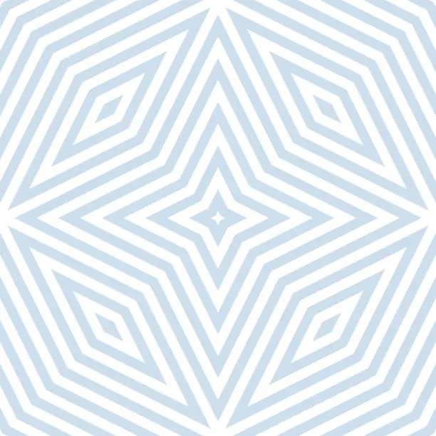 Vector illustration of Geometric lines seamless pattern. Subtle light blue and white vector texture