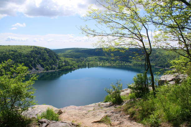 Beautiful Wisconsin late spring nature background.