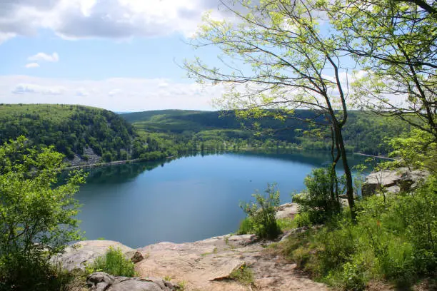 Photo of Beautiful Wisconsin late spring nature background.