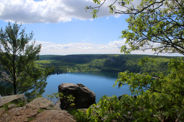 Beautiful Wisconsin late spring nature background.