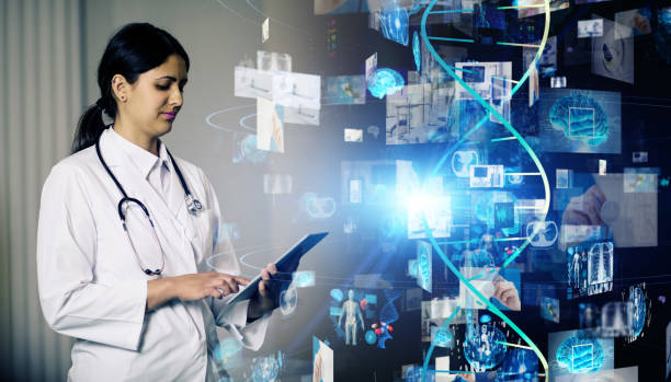 istock Medical technology concept. Remote medicine. Electronic medical record. 1204725360