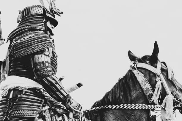 Armored samurai stock photo
