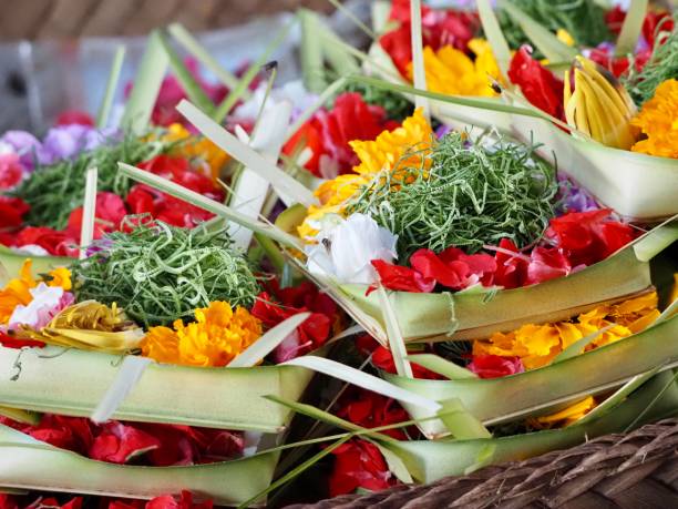 istock Balinese Flower Offerings 1204728640